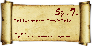 Szilveszter Terézia névjegykártya