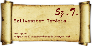 Szilveszter Terézia névjegykártya